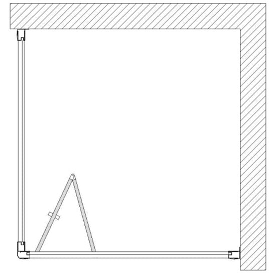 A1604 Bifold Door - Semi-Frameless Shower Enclosures (6mm)