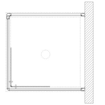 A1601 Corner Entry - Semi-Frameless Shower Enclosures (6mm)