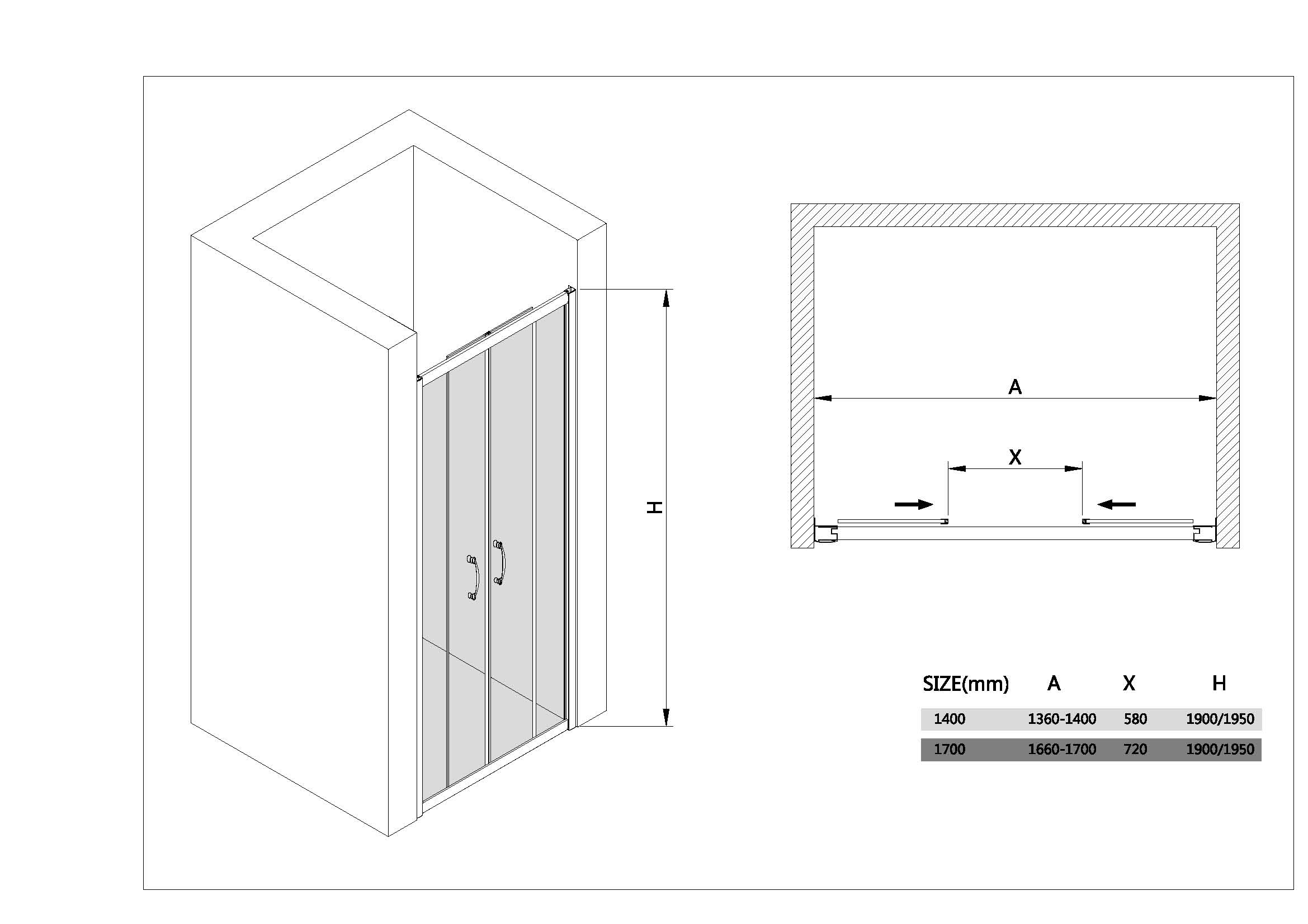 Semi-Frameless Shower Enclosures 