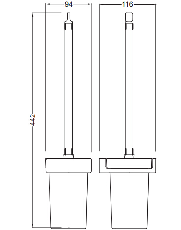 bathroom Toilet brusher holder