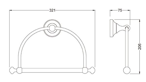 bathroom accessories towel ring