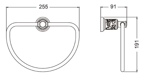 bathroom accessories towel ring